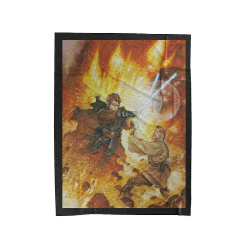 Star Wars Episode Iii Lightsaber Battle Velveteen Blanket