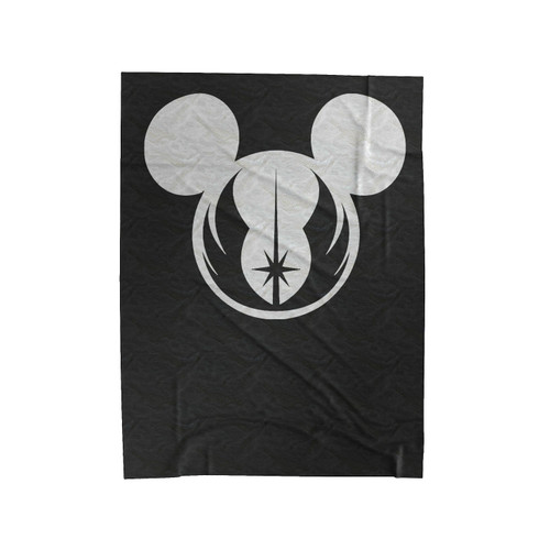 Star Wars Jedi Symbol Logo Mickey Mouse Velveteen Blanket