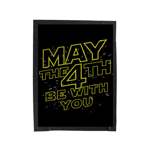 Star Wars May The 4Th Be With You Velveteen Blanket