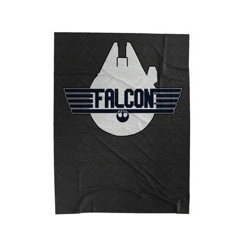 Star Wars Millennium Falcon Top Gun Velveteen Blanket Star Wars Millennium Falcon Top Gun Velveteen Blanket
