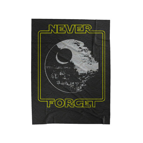 Star Wars Never Forget The Death Star 1 Velveteen Blanket