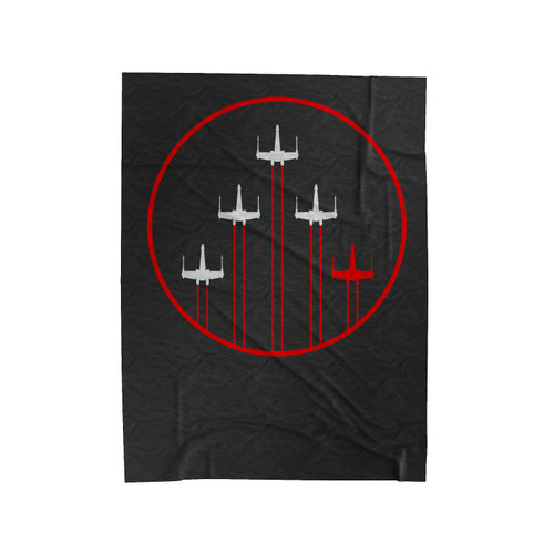 Star Wars Red 5 Standing By Velveteen Blanket