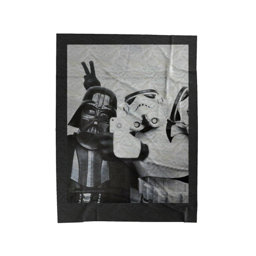 Star Wars Selfie Funny Parody Darth 1 Velveteen Blanket