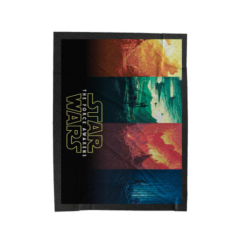 Star Wars The Force Awakens 3 Velveteen Blanket