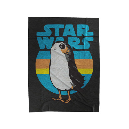 Star Wars The Last Jedi Retro Porg 1 Velveteen Blanket