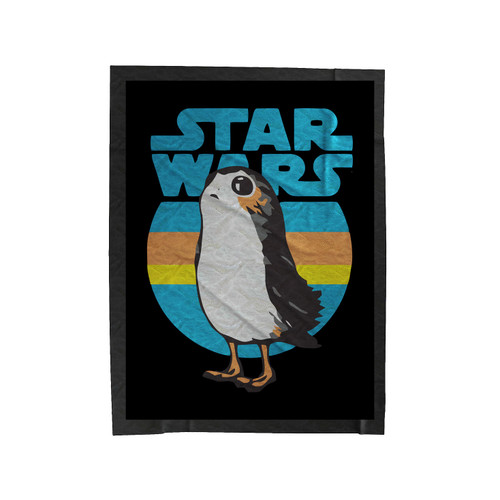 Star Wars The Last Jedi Retro Porg Bird Velveteen Blanket