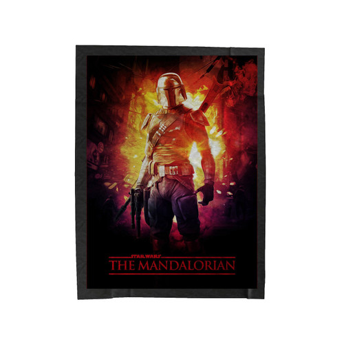 Star Wars The Mandalorian Tv Series Velveteen Blanket