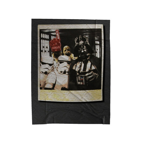 Star Wars Wookiee Photo Bomb Velveteen Blanket