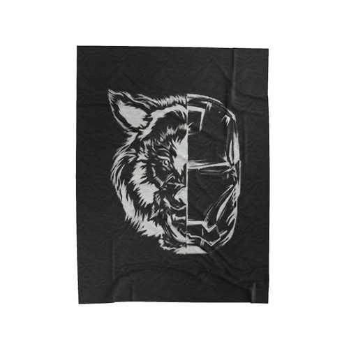 Stark Iron Man Face Velveteen Blanket