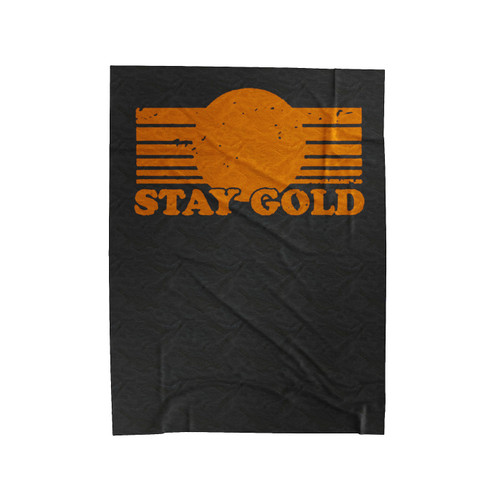 Stay Gold Pony Boy The Outsiders 80S Movie Velveteen Blanket