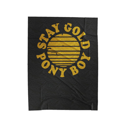Stay Gold Ponyboy The Outsiders Velveteen Blanket