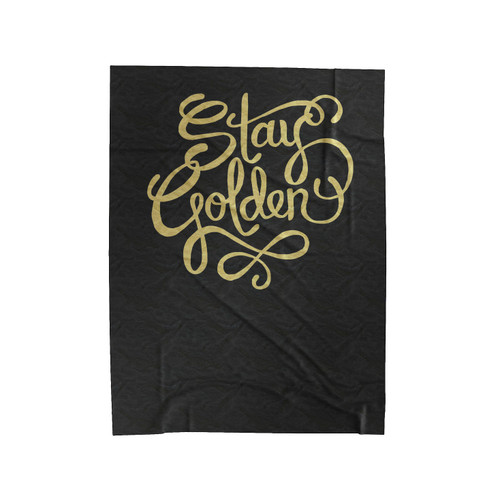 Stay Golden Velveteen Blanket