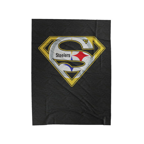 Steelers Inspired Superman Velveteen Blanket