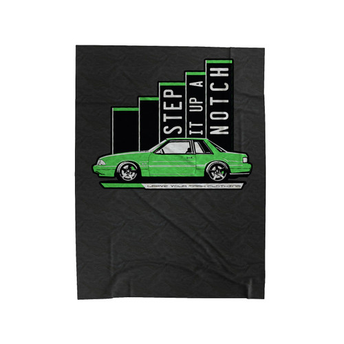Step It Up A Notch Mustang Velveteen Blanket