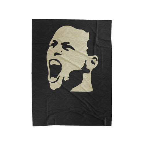 Steph Curry Face Art Design Bay Area Golden State Warriors Velveteen Blanket