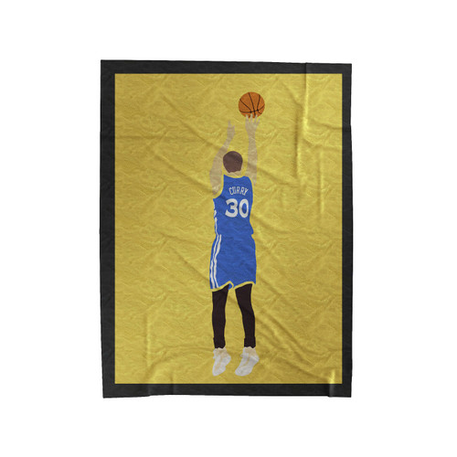 Steph Curry Warriors Velveteen Blanket