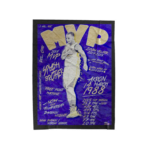 Stephen Curry Nba Basketball Mvp Velveteen Blanket