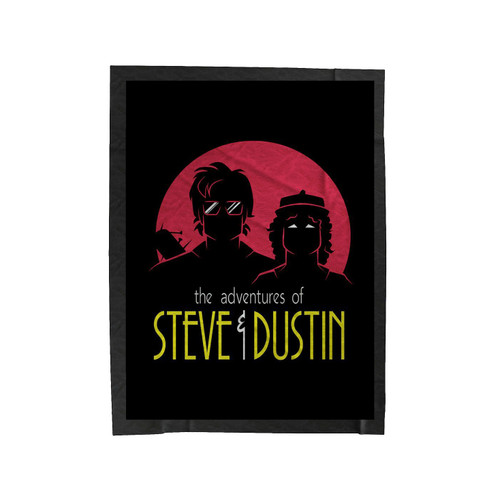 Steve And Dustin Stranger Things Velveteen Blanket