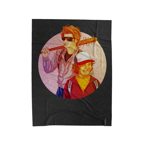 Steve Harrington & Dustin Henderson Velveteen Blanket