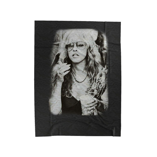 Stevie Nicks Smoking Velveteen Blanket