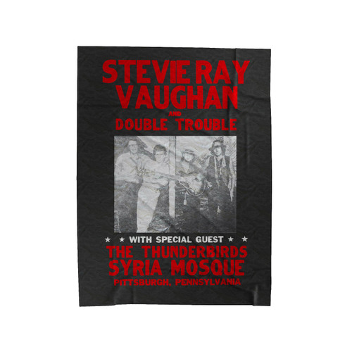 Stevie Ray Vaughan Double Trouble Live Tour Velveteen Blanket