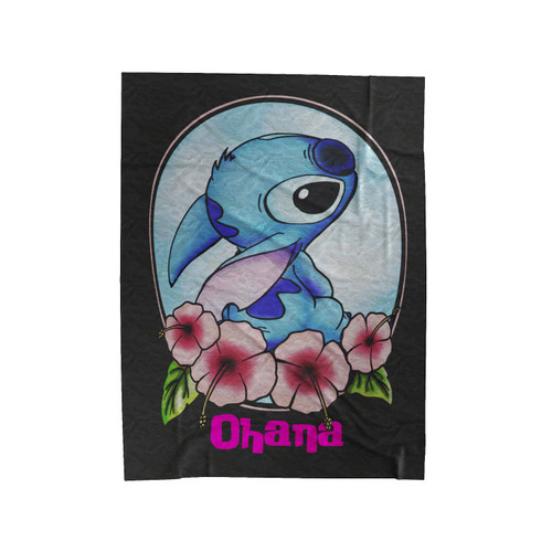 Stitch Cameo Ohana Disney Film Lilo And Stitch Velveteen Blanket