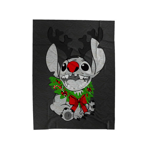Stitch Christmas Velveteen Blanket