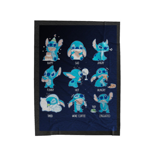 Stitch Feel Reaction Velveteen Blanket