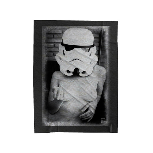 Stormtrooper Geek Wars Nerd Hot Star Darth Vader Finger Bird Velveteen Blanket