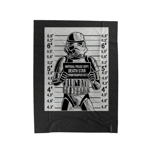 Stormtrooper Mugshot Star Wars Funny Velveteen Blanket