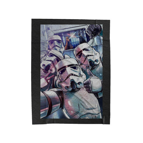 Stormtrooper Selfie Star Wars Funny Velveteen Blanket