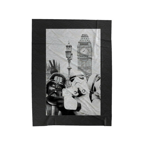 Stormtrooper Selfie With Friends Velveteen Blanket