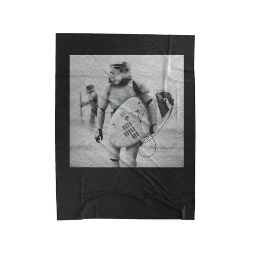 Stormtrooper Surfing Velveteen Blanket