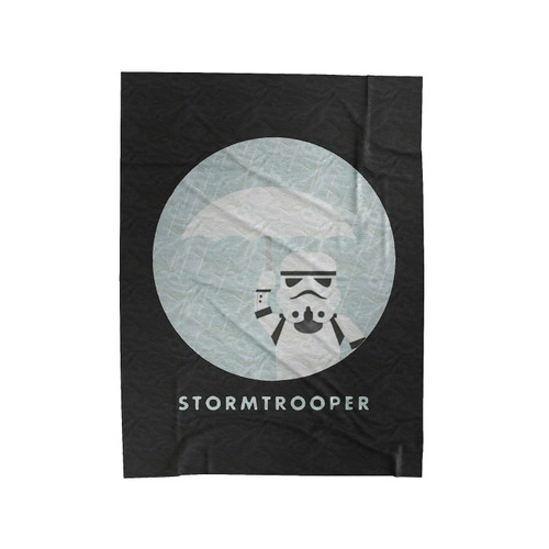 Stormtrooper Umbrella Funny Star Wars Parody Velveteen Blanket