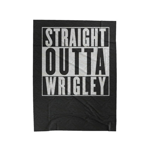 Straight Out Of Wrigley Velveteen Blanket