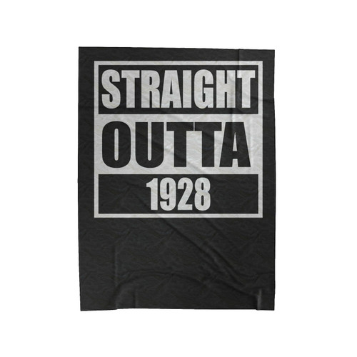 Straight Outta 1928 Velveteen Blanket