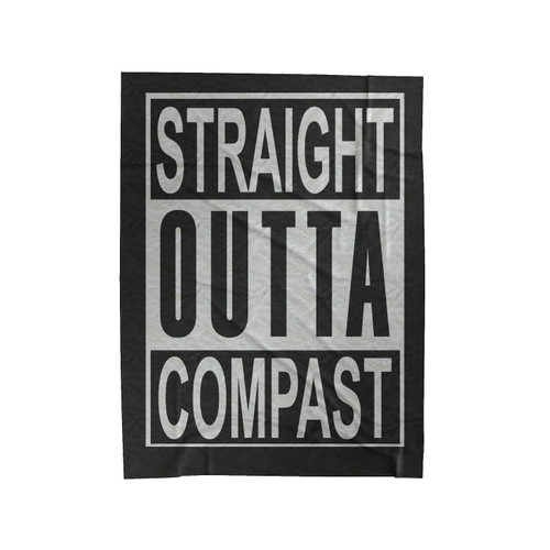 Straight Outta Compost Velveteen Blanket