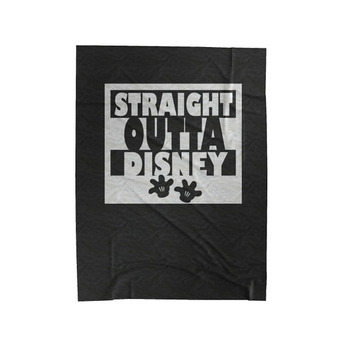 Straight Outta Disney Art Velveteen Blanket