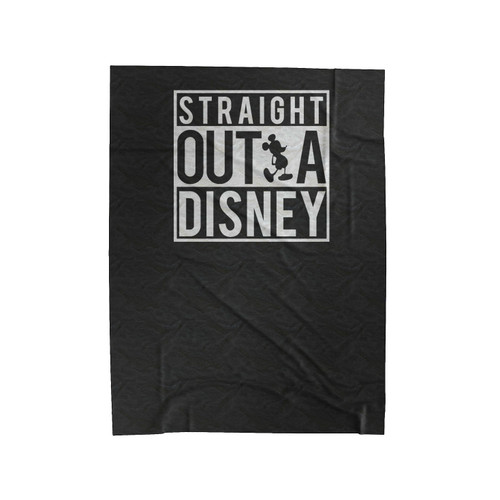 Straight Outta Disney Family Velveteen Blanket