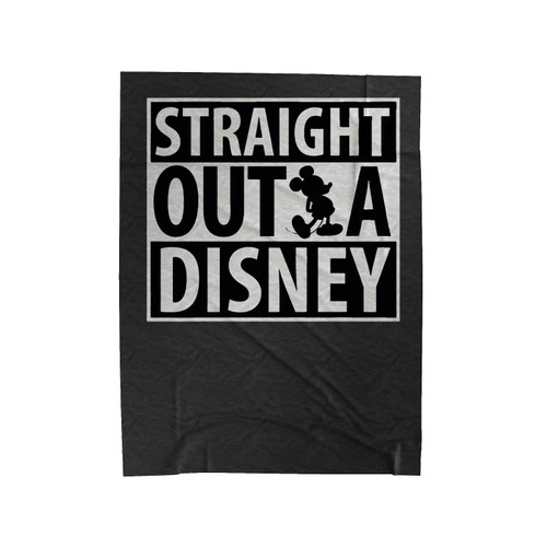 Straight Outta Disney Mickey Mouse Velveteen Blanket