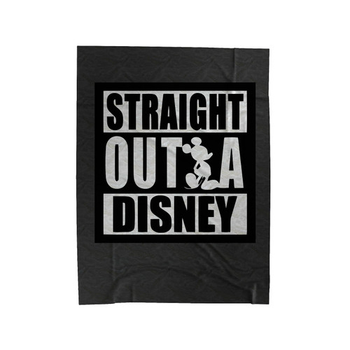 Straight Outta Disney Micky Mouse Disney Velveteen Blanket
