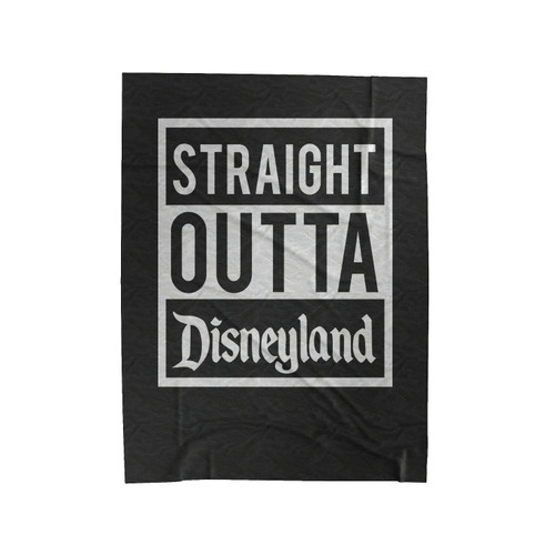 Straight Outta Disneyland Velveteen Blanket