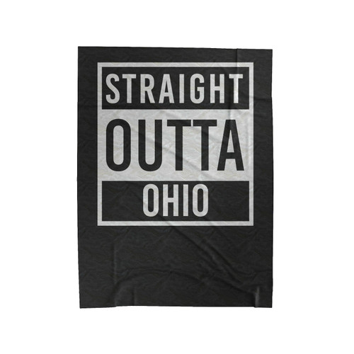 Straight Outta Ohio Parody Velveteen Blanket