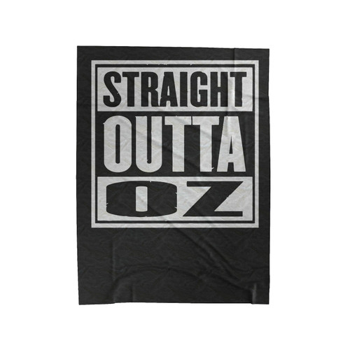 Straight Outta Oz Velveteen Blanket