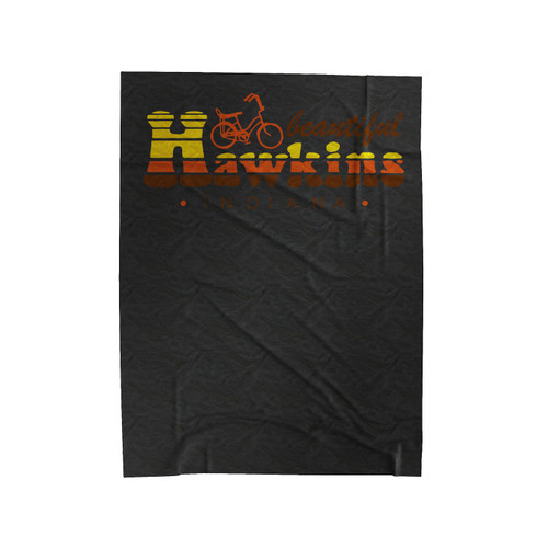 Stranger Beautiful Hawkins Indiana Velveteen Blanket