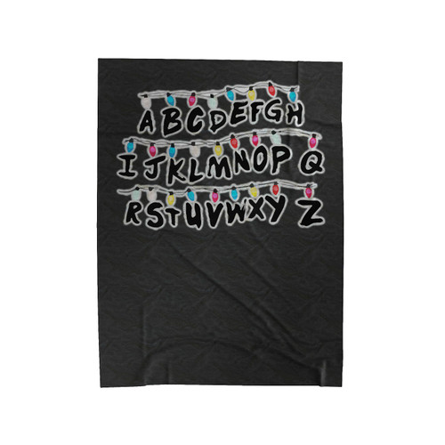 Stranger Things Alphabet Wall Velveteen Blanket