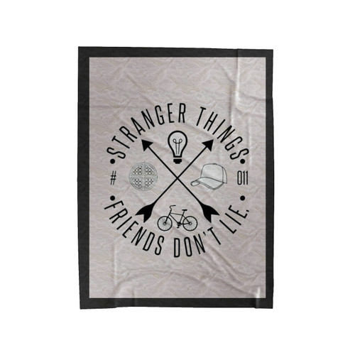 Stranger Things Friends Don't Lie Velveteen Blanket