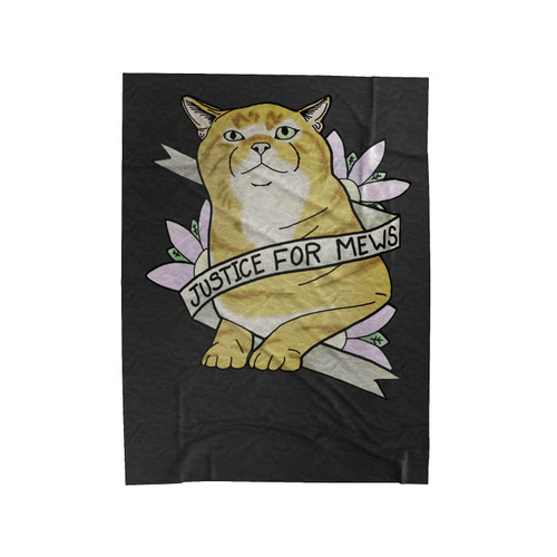 Stranger Things Justice For Mews 1 Velveteen Blanket