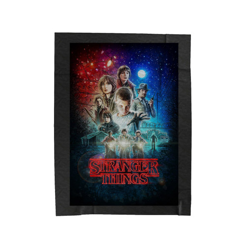 Stranger Things Movie Poster Netflix Velveteen Blanket
