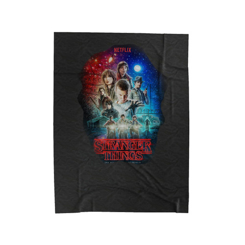Stranger Things Netflix Original Sci Fi Velveteen Blanket